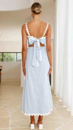 LILYWHYT Dresses|Maxi^Fiora Maxi Dress - Baby Blue