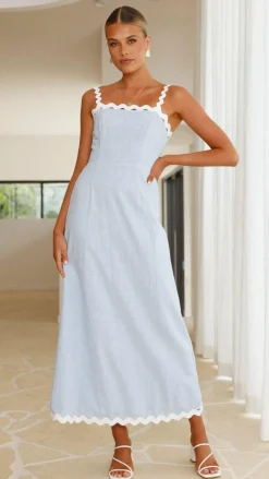 LILYWHYT Dresses|Maxi^Fiora Maxi Dress - Baby Blue