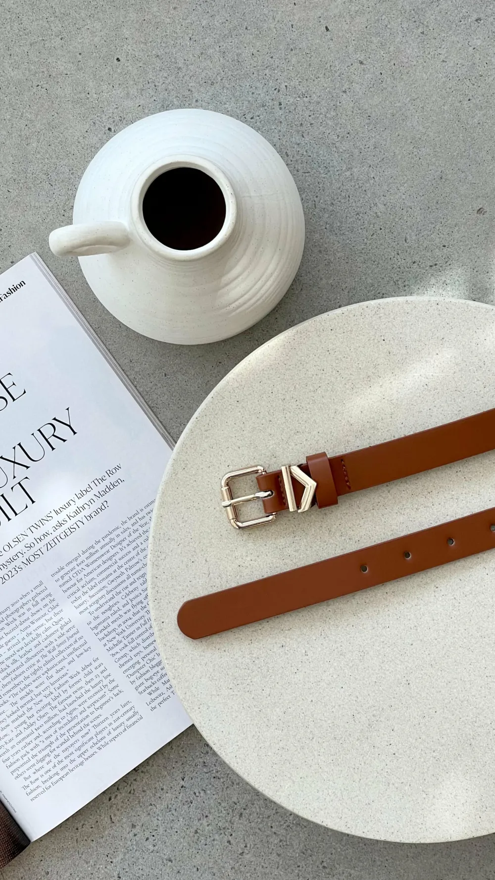 Morgan and Taylor Belts^Fleur Belt - Brown