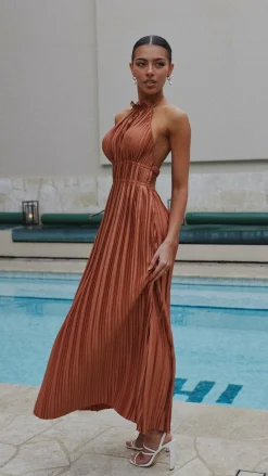 Slide Show Dresses|Maxi^Frances Maxi Dress - Rust