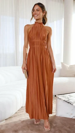 Slide Show Dresses|Maxi^Frances Maxi Dress - Rust