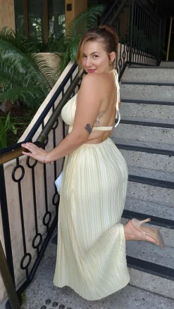 Slide Show Dresses|Maxi^Frances Maxi Dress - Yellow