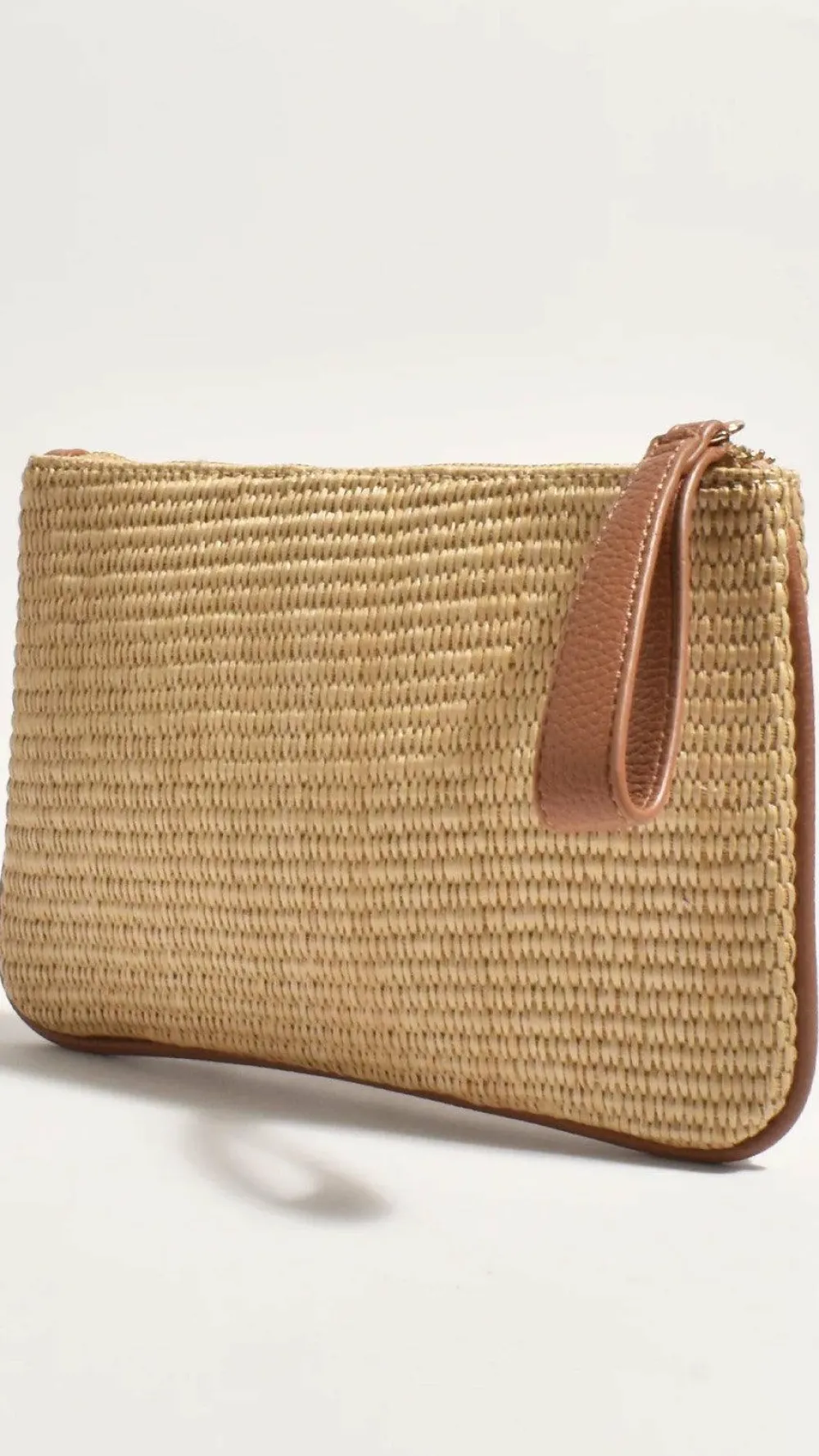 Adorne Bags|Event Ready Dresses^Francesca Weave Pouch - Natural/Tan