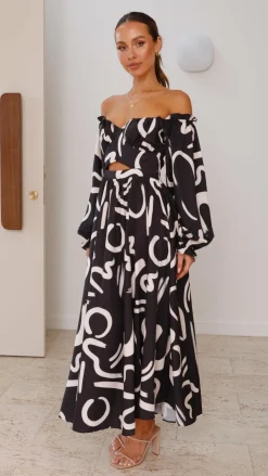 Pink Diamond Dresses|Maxi^Freya Maxi Dress - Black