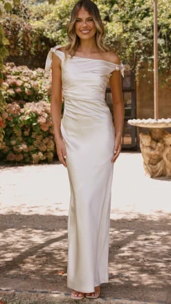 IDS Dresses|Bridesmaid^Frida Maxi Dress - Champagne