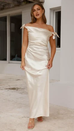 IDS Dresses|Bridesmaid^Frida Maxi Dress - Champagne