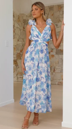 SASHA (BNE) Sale Dresses^Galilhai Maxi Dress - Blue Floral