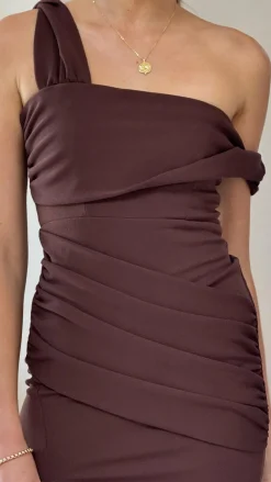 SASHA (BNE) Dresses|Maxi^Gardenia Maxi Dress - Chocolate