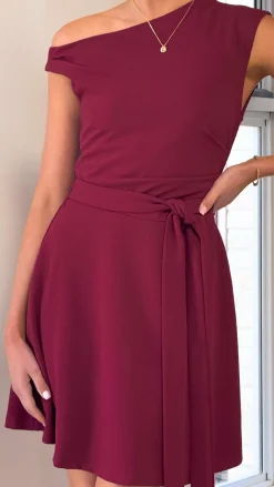 YH AND CO Dresses|Mini^Gem Mini Dress - Burgundy
