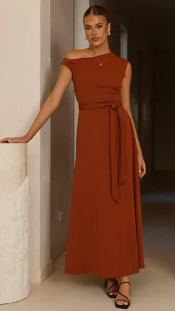 YH AND CO Dresses|Maxi^Gemma Maxi Dress - Brown