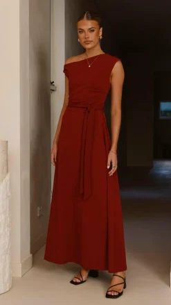 YH AND CO Dresses|Maxi^Gemma Maxi Dress - Burgundy
