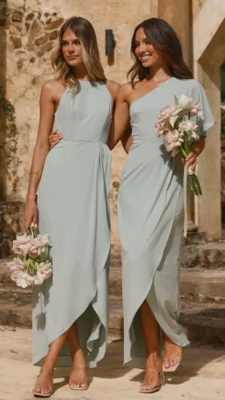 LILYWHYT Mi Amore|Dresses^Genevieve Boat Neck Maxi Dress - Sage