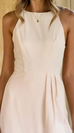 LILYWHYT Mi Amore|Dresses^Genevieve Boat Neck Maxi Dress - Ivory