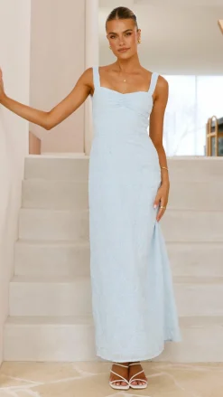 Luvalot Dresses|Maxi^Gianna Maxi Dress - Blue Lace