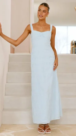 Luvalot Dresses|Maxi^Gianna Maxi Dress - Blue Lace