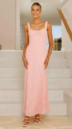 Luvalot Dresses|Maxi^Gianna Maxi Dress - Pink Lace