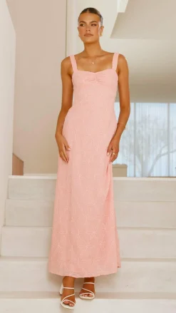 Luvalot Dresses|Maxi^Gianna Maxi Dress - Pink Lace