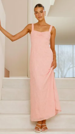 Luvalot Dresses|Maxi^Gianna Maxi Dress - Pink Lace