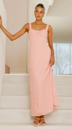 Luvalot Dresses|Maxi^Gianna Maxi Dress - Pink Lace