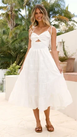 Pink Diamond Sale Dresses^Ginnie Midi Dress - White