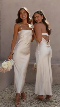 Alive Girl Sale Evening^Gisele Maxi Dress - Champagne