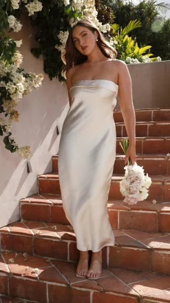 Alive Girl Sale Evening^Gisele Maxi Dress - Champagne
