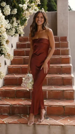 Alive Girl Sale Evening|Sale Dresses^Gisele Maxi Dress - Rust