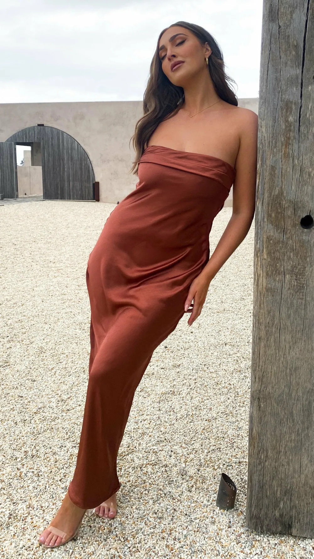 Alive Girl Sale Evening|Sale Dresses^Gisele Maxi Dress - Rust