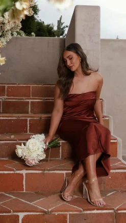 Alive Girl Sale Evening|Sale Dresses^Gisele Maxi Dress - Rust