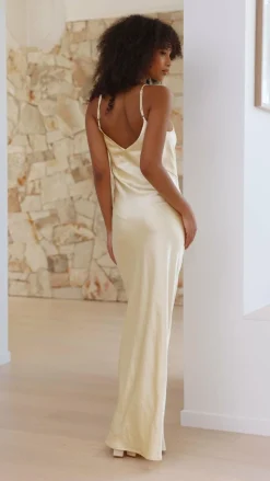 IDS Dresses|Bridesmaid^Gisella Maxi Dress - Yellow