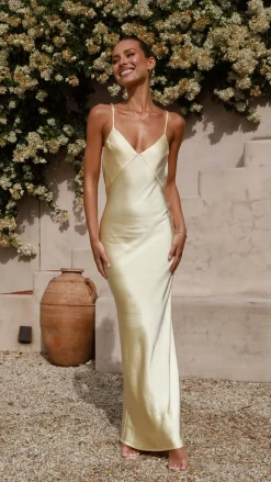 IDS Dresses|Bridesmaid^Gisella Maxi Dress - Yellow