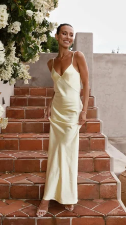 IDS Dresses|Bridesmaid^Gisella Maxi Dress - Yellow