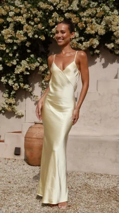IDS Dresses|Bridesmaid^Gisella Maxi Dress - Yellow