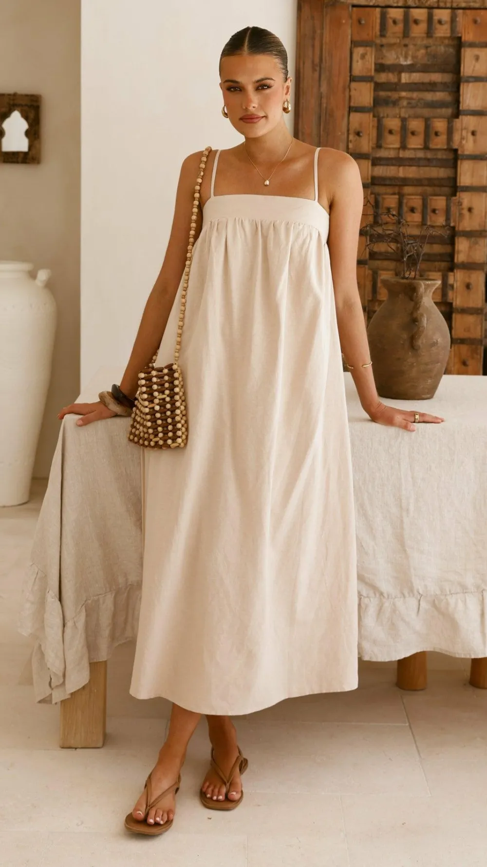 Fashion Allied Dresses|Maxi^Gracia Maxi Dress - Beige