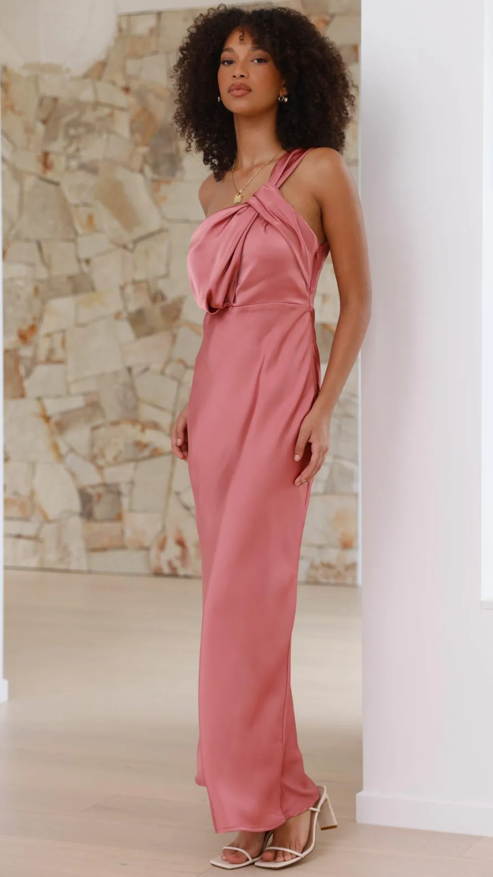 Alive Girl Dresses|Bridesmaid^Greta Maxi Dress - Baked Rose