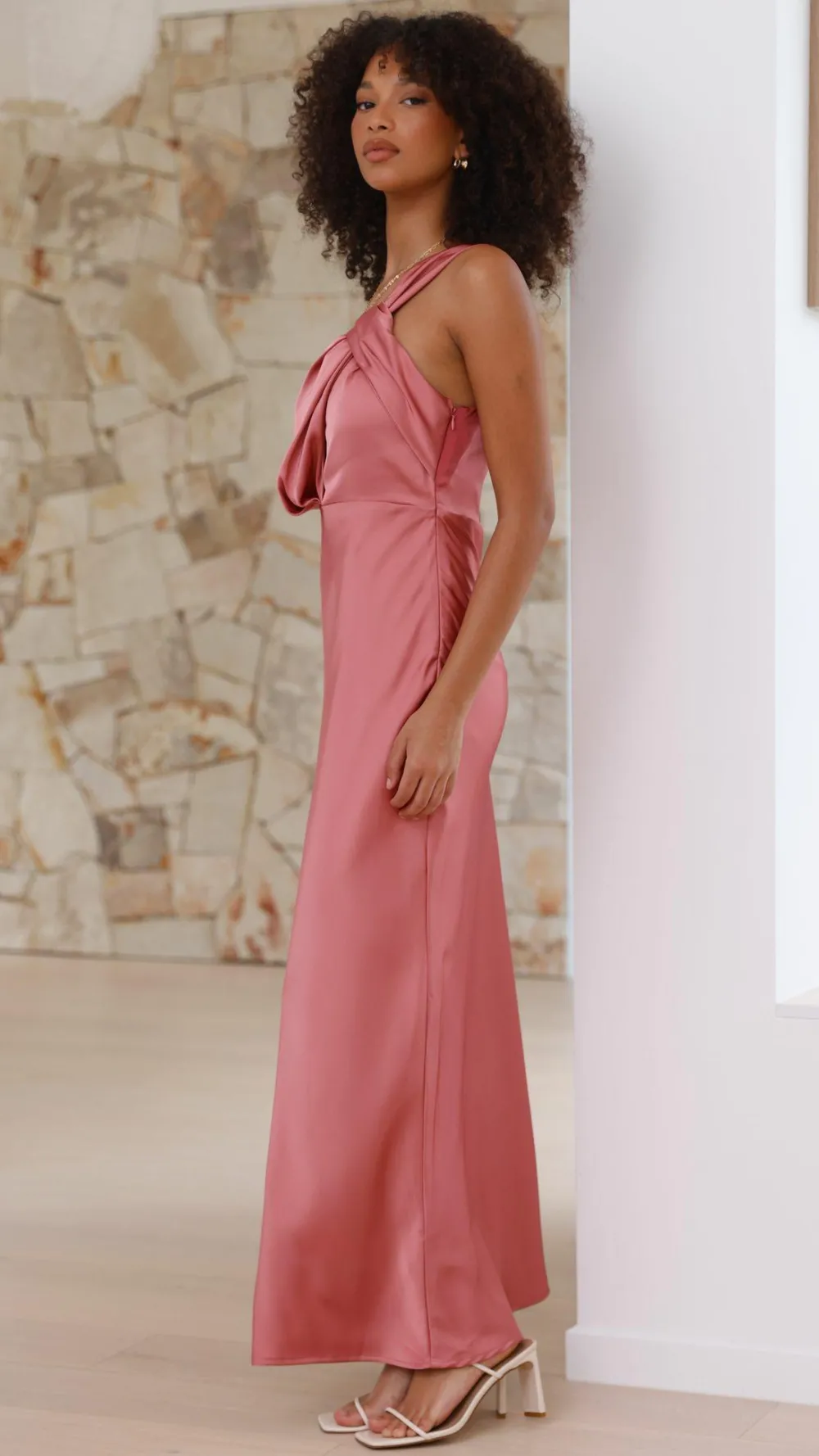 Alive Girl Dresses|Bridesmaid^Greta Maxi Dress - Baked Rose