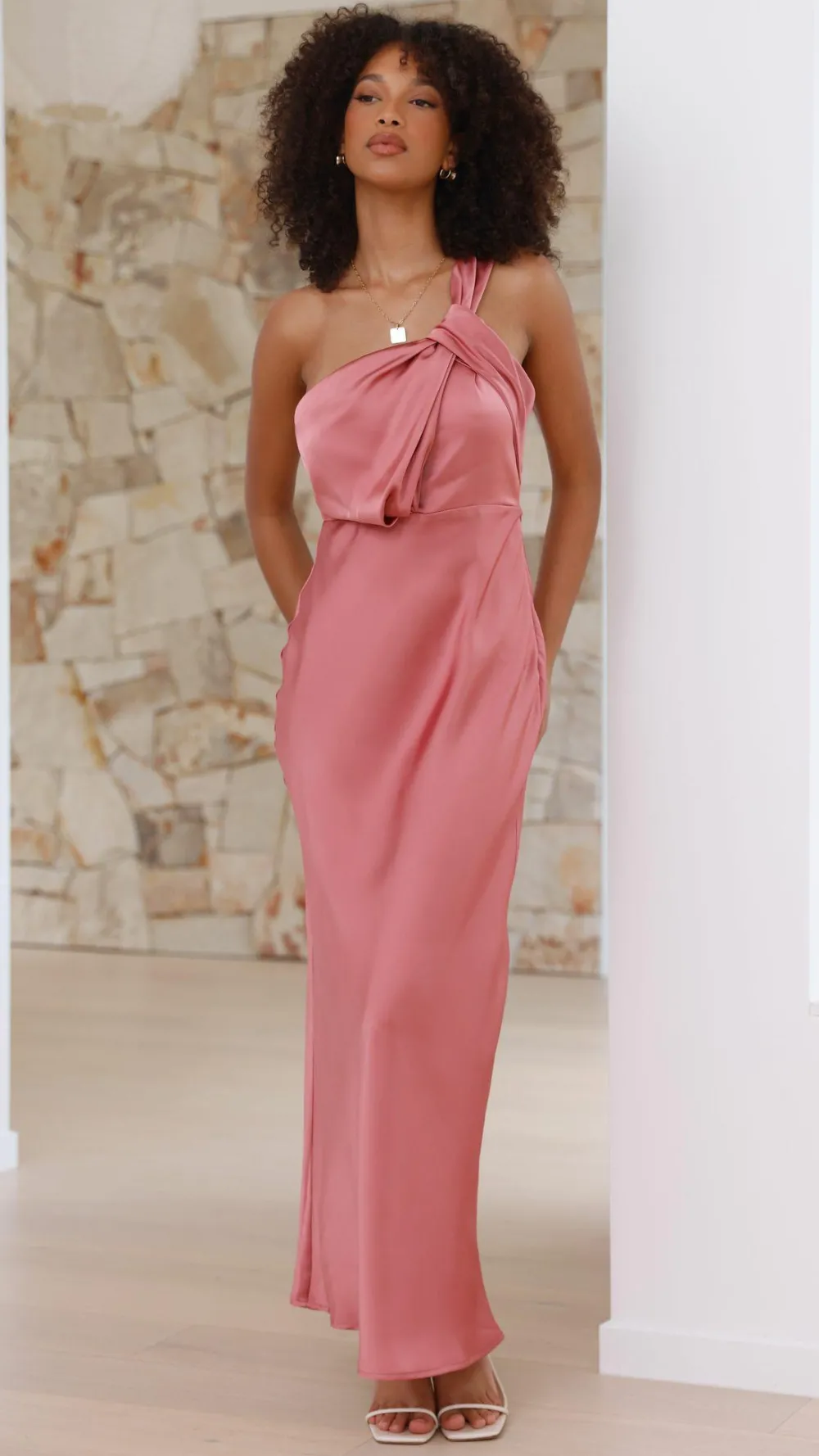 Alive Girl Dresses|Bridesmaid^Greta Maxi Dress - Baked Rose