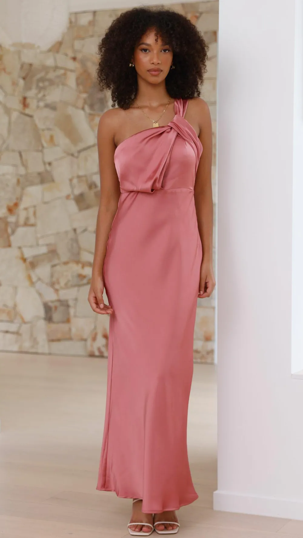 Alive Girl Dresses|Bridesmaid^Greta Maxi Dress - Baked Rose