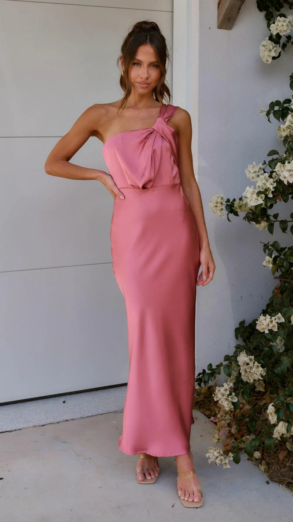 Alive Girl Dresses|Bridesmaid^Greta Maxi Dress - Baked Rose