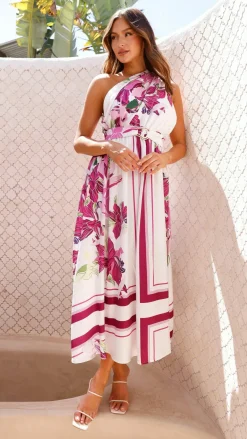 YH AND CO Sale Dresses^Hadas Maxi Dress - Pink / White Floral