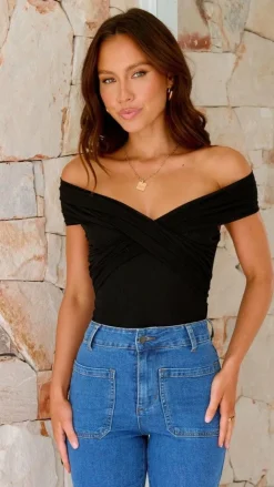 Burans Tops^Haiku Bodysuit - Black