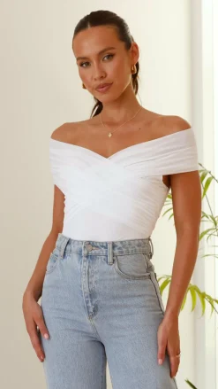 Burans Tops^Haiku Bodysuit - White