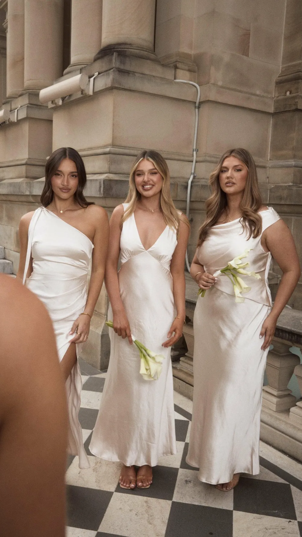 LILYWHYT Mon Cheri|Dresses^Halle One Shoulder Maxi Dress - Champagne