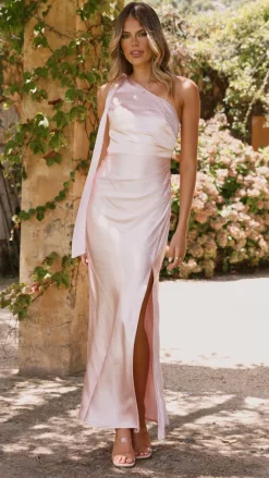 LILYWHYT Mon Cheri|Dresses^Halle One Shoulder Maxi Dress - Pink