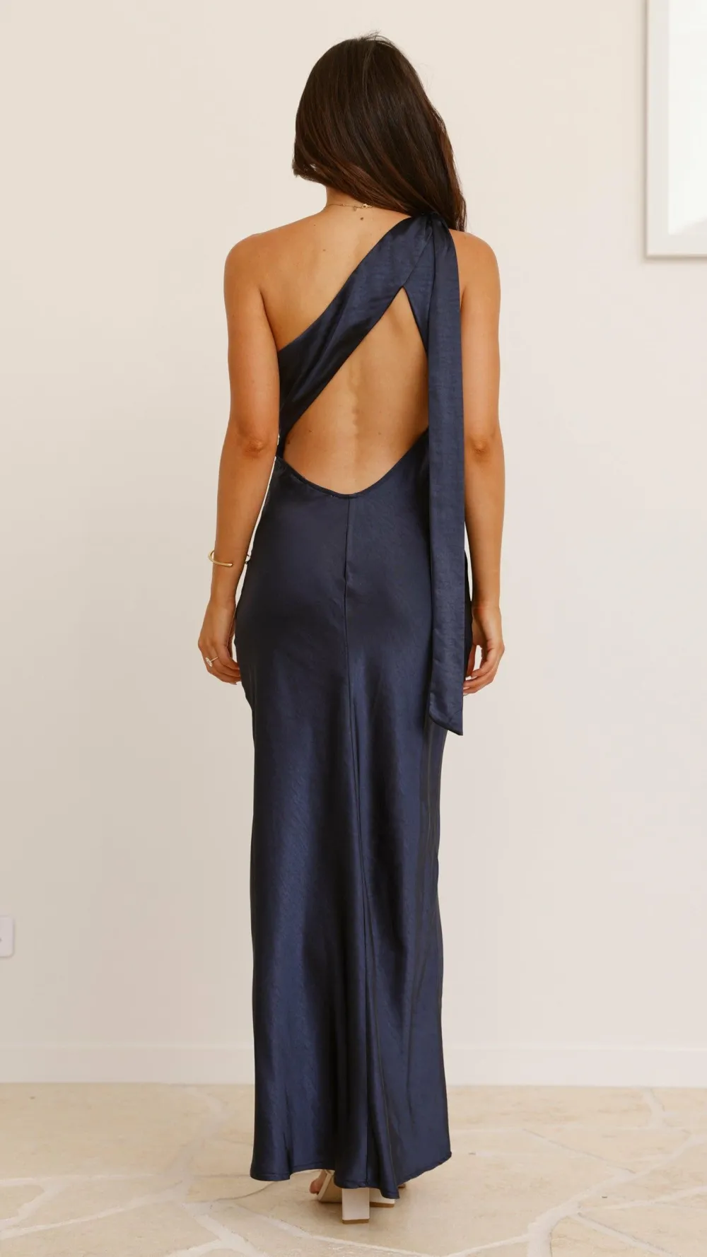 LILYWHYT Mon Cheri|Dresses^Halle One Shoulder Maxi Dress - Navy