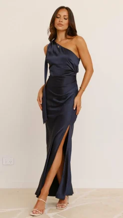 LILYWHYT Mon Cheri|Dresses^Halle One Shoulder Maxi Dress - Navy