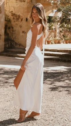 LILYWHYT Mon Cheri|Dresses^Halle One Shoulder Maxi Dress - Ivory