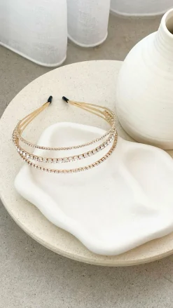 Morgan and Taylor Fascinators|Je T'Aime^Halsey Headband - Crystal
