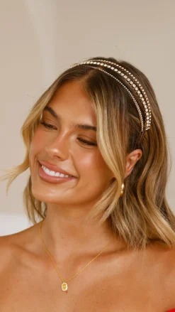 Morgan and Taylor Fascinators|Je T'Aime^Halsey Headband - Crystal