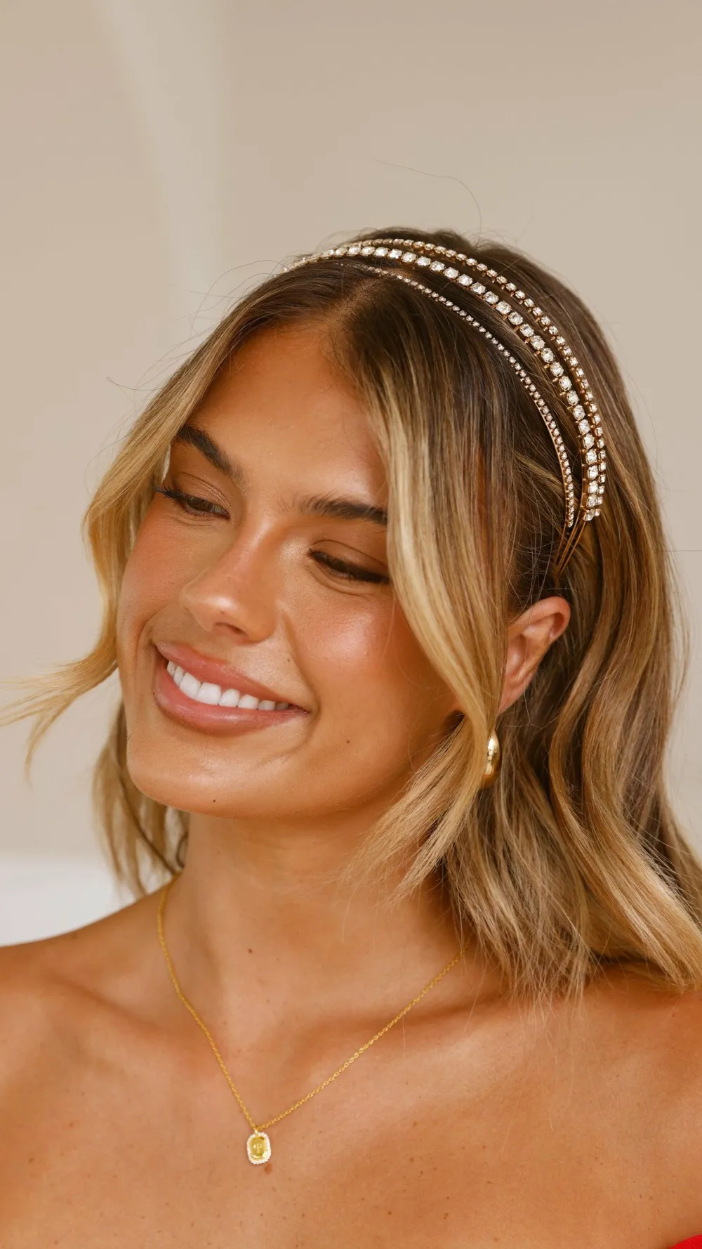 Morgan and Taylor Fascinators|Je T'Aime^Halsey Headband - Crystal